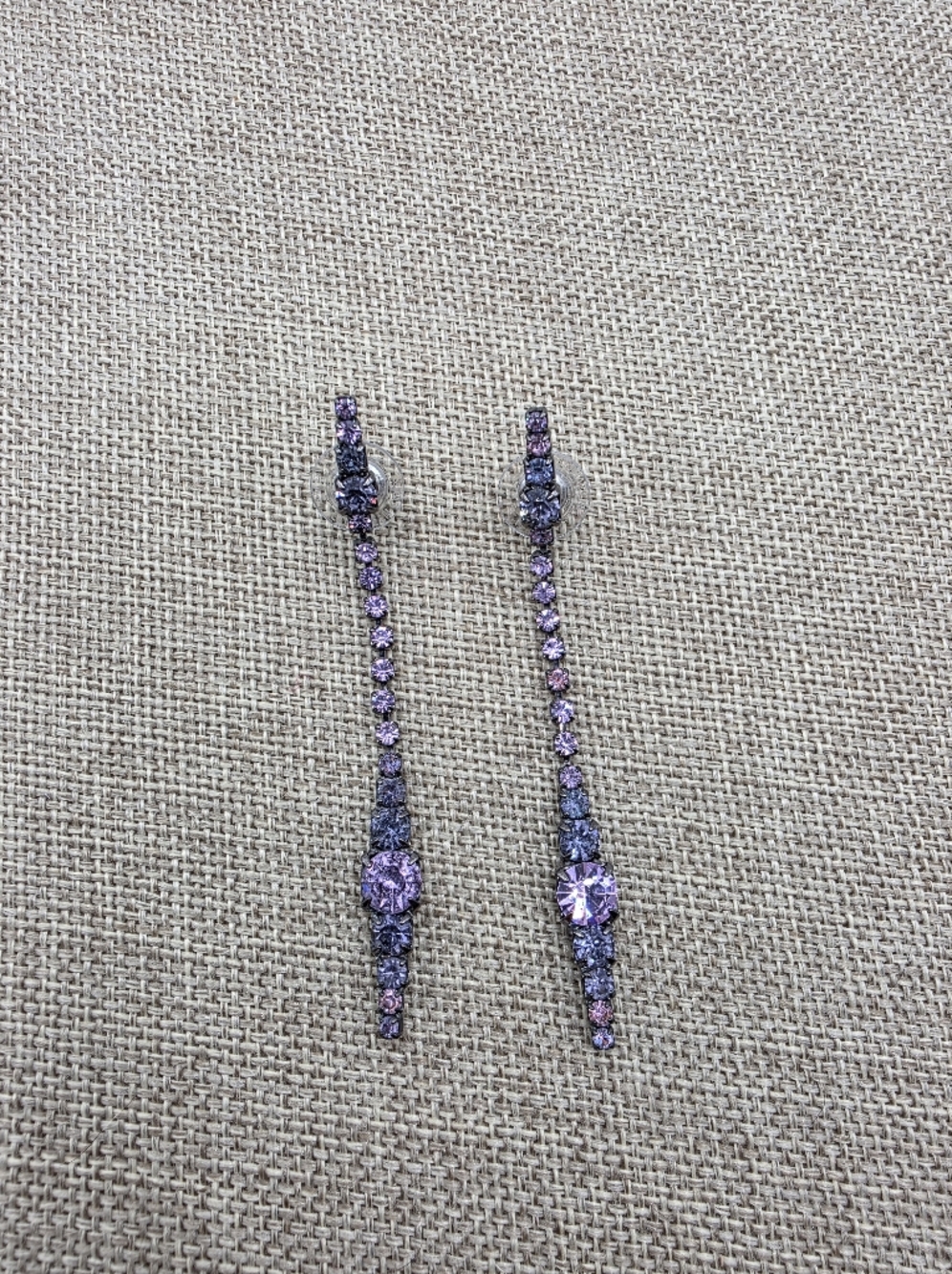Lavender Crystal Earrings